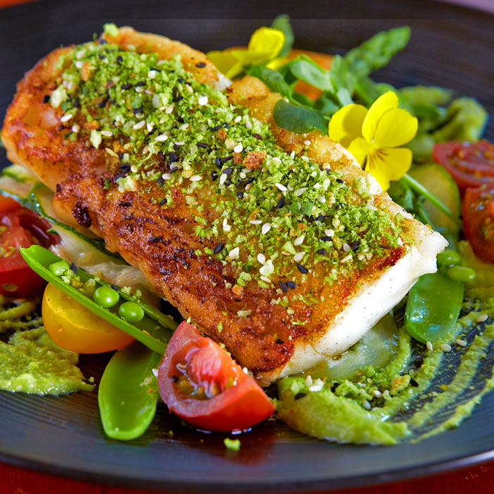 pan fried cod menu choice